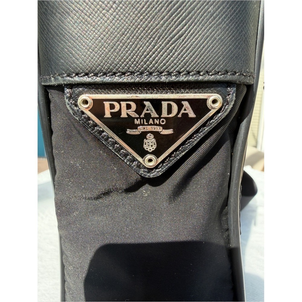 Prada Nero Tessuto Nylon Camera Bag Black Crossbody Messenger Shoulder Authentic - Picture 7 of 17